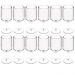 12 Taças para Vinho Água Drinks 250ml Crippa Plástico Resistente Transparente 