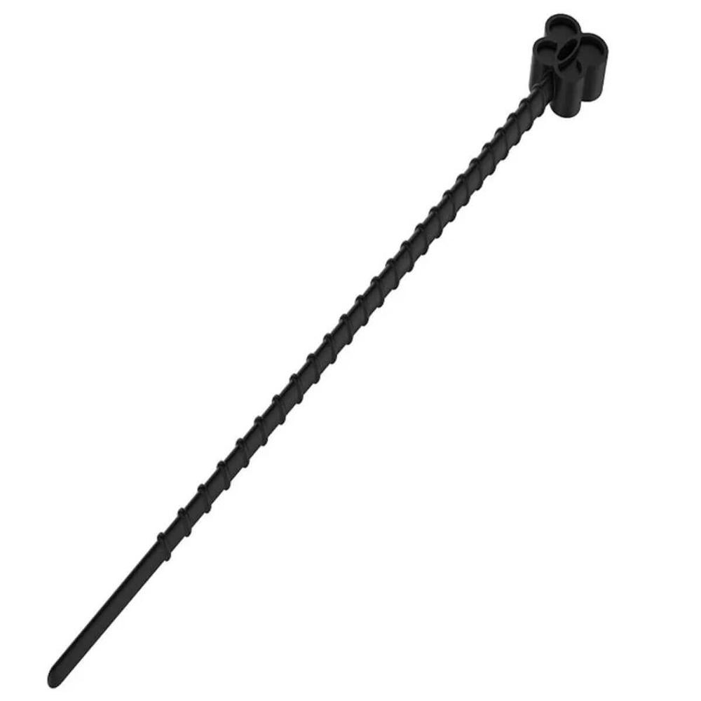 144 Lacres Reutilizáveis Cinta Plástica 17cm Formato Borboleta Preto Crippa