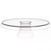 2 Porta Bolos Boleira com Cúpula e Pé 34cm Transparente Torta Doces Crippa Glassy