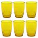 24 Copos Crippa 300ml Plástico Amarelo Água Suco Refrigerante Escolar Lanche