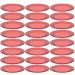 24 Pratos Vermelho 19cm Bandeja para Servir Mesa Posta Porções Aperitivos Crippa