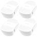 4 Porta Sabonetes Branco Portáteis Saboneteira Viagens Bolsa Mochila Academia Crippa