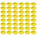 48 Potes de Sobremesa Doces Amarelo Plástico 265ml  Hotel Restaurante Buffet Trio Crippa