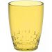 6 Copos Amarelos 300ml e 1 Jarra Transparente 2L com Tampa Água Suco Crippa