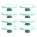 8 Bases Porta Bolos Verde Menta 30cm com Pé Bubble Crippa Suporte Tortas Doces Docerias Confeitaria