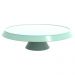 Base Porta Bolos Tortas Doces 30cm com Pé Bubble Crippa Suporte Verde Menta