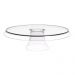 Base Porta Bolos Transparente Tortas Doces 25cm com Pé Glassy Crippa