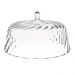 Boleira Porta Bolo com Cúpula e Pé 25cm Vermelho Transparente Glassy Crippa Doces