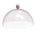 Cúpula de Plástico 30cm para Bolos Tortas Doces Pratos Bubble Crippa Rosa Himalaia