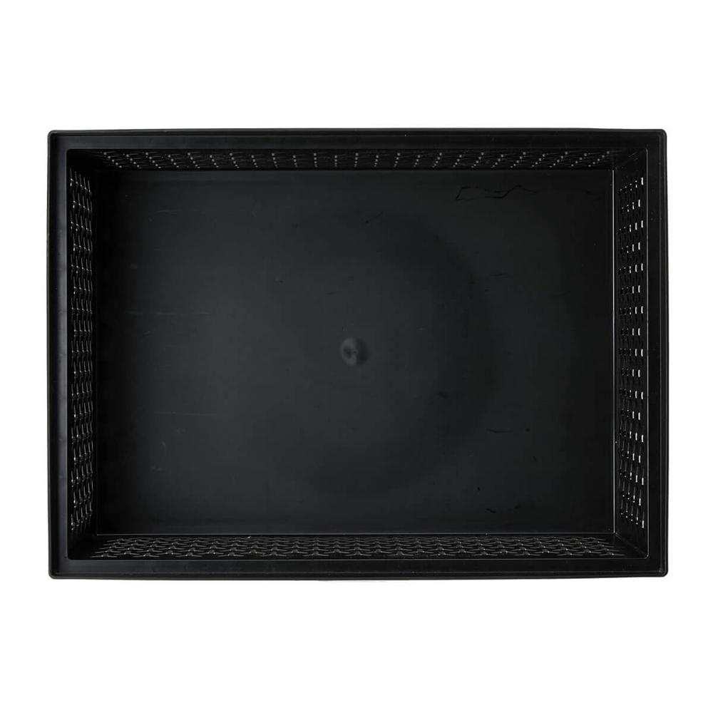Cesto Organizador Preto Crippa Retangular Grande Brinquedos Closet Banheiro Lavanderia