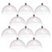 Conjunto 8 Cúpulas para Bolos Doces de Plástico 30cm Amêndoa Padaria Hotel Crippa