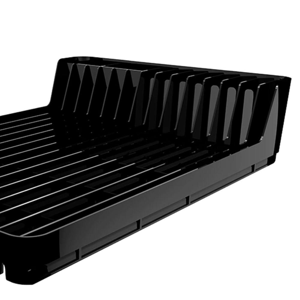 Escorredor de Pratos Louças Preto Pop Crippa Compacto Cozinha Pia