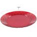Jogo 6 Pratos Vermelhos Grandes 26cm Crippa Servir Mesa Posta Porções Aperitivos