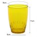 Kit 12 Copos Crippa 300ml Plástico Amarelo Água Suco Refrigerante Escolar Lanche 