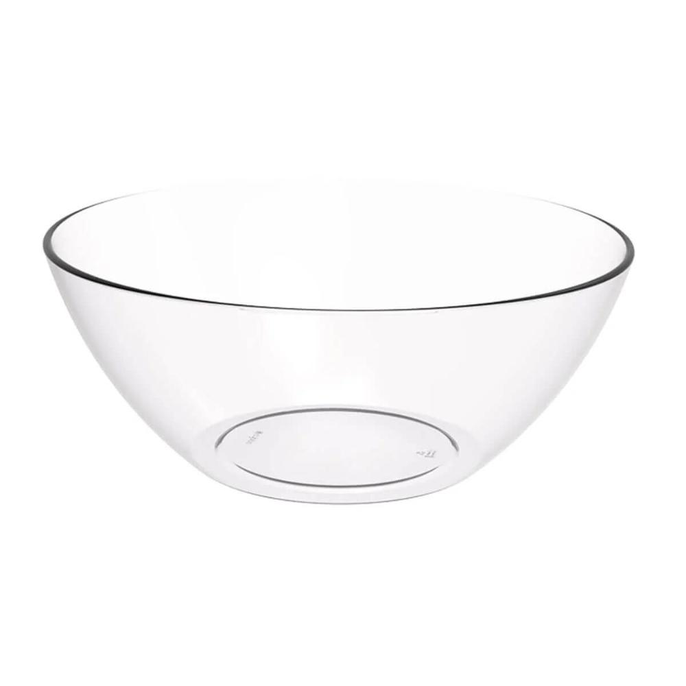 Kit 12 Tigelas Pequenas Transparentes Crippa Travessa Restaurante Buffet Salada Sobremesa