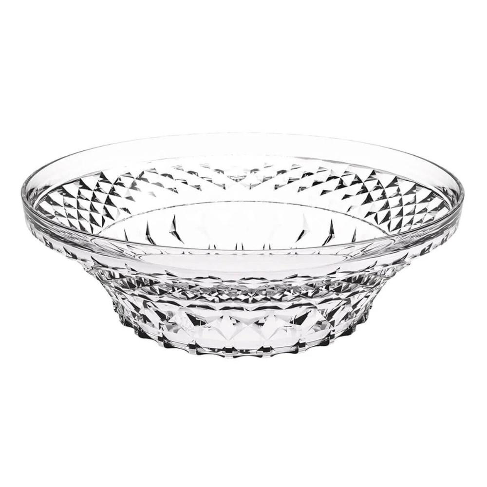 Kit 12 Tigelas Redondas 3,3L Crippa Transparente Plástica Salada Sobremesa Restaurante