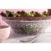 Kit 12 Tigelas Redondas 3,3L Crippa Transparente Plástica Salada Sobremesa Restaurante