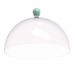 Kit 2 Porta Bolo com Cúpula e Pé 30cm Verde Menta Bubble Crippa Boleira Tortas Doces