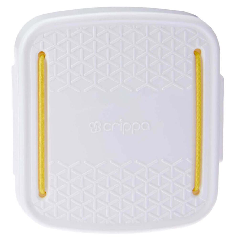 Kit 2 Porta Cotonetes Portátil Branco para Viagem Acessórios com Elástico Interno Crippa