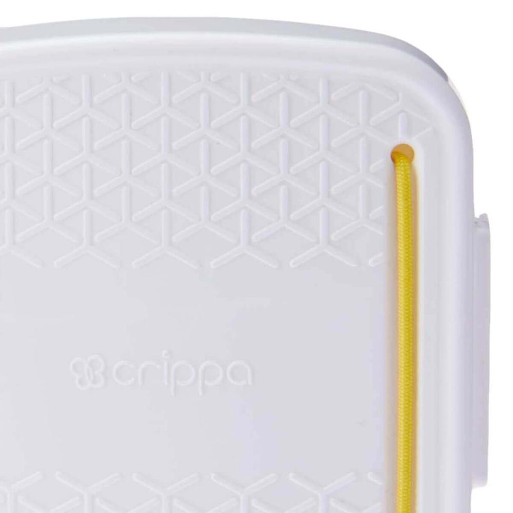 Kit 2 Porta Cotonetes Portátil Branco para Viagem Acessórios com Elástico Interno Crippa
