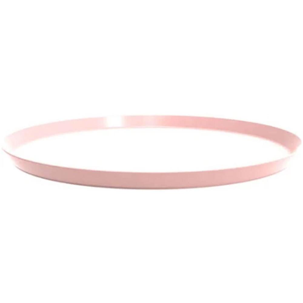 Kit 24 Bandejas Redonda Rosa Himalaia 28cm Servir Bar Restaurante Bubble Crippa