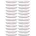 Kit 24 Bandejas Redondas 34cm Poliestireno Doce Salgado Buffet Incolor Crippa Glassy