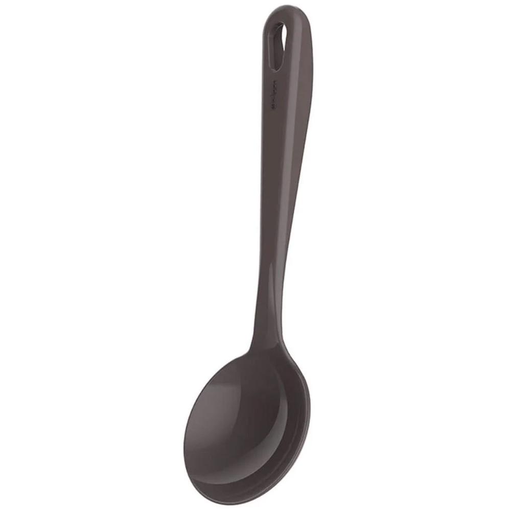 Kit 24 Conchas Nylon 32cm Cinza Molho Sopa Feijão Cozinha Kitch Crippa Tornado