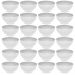 Kit 24 Tigelas Grandes Branco Crippa Travessas Servir 3,1L Restaurante Salada Sobremesa