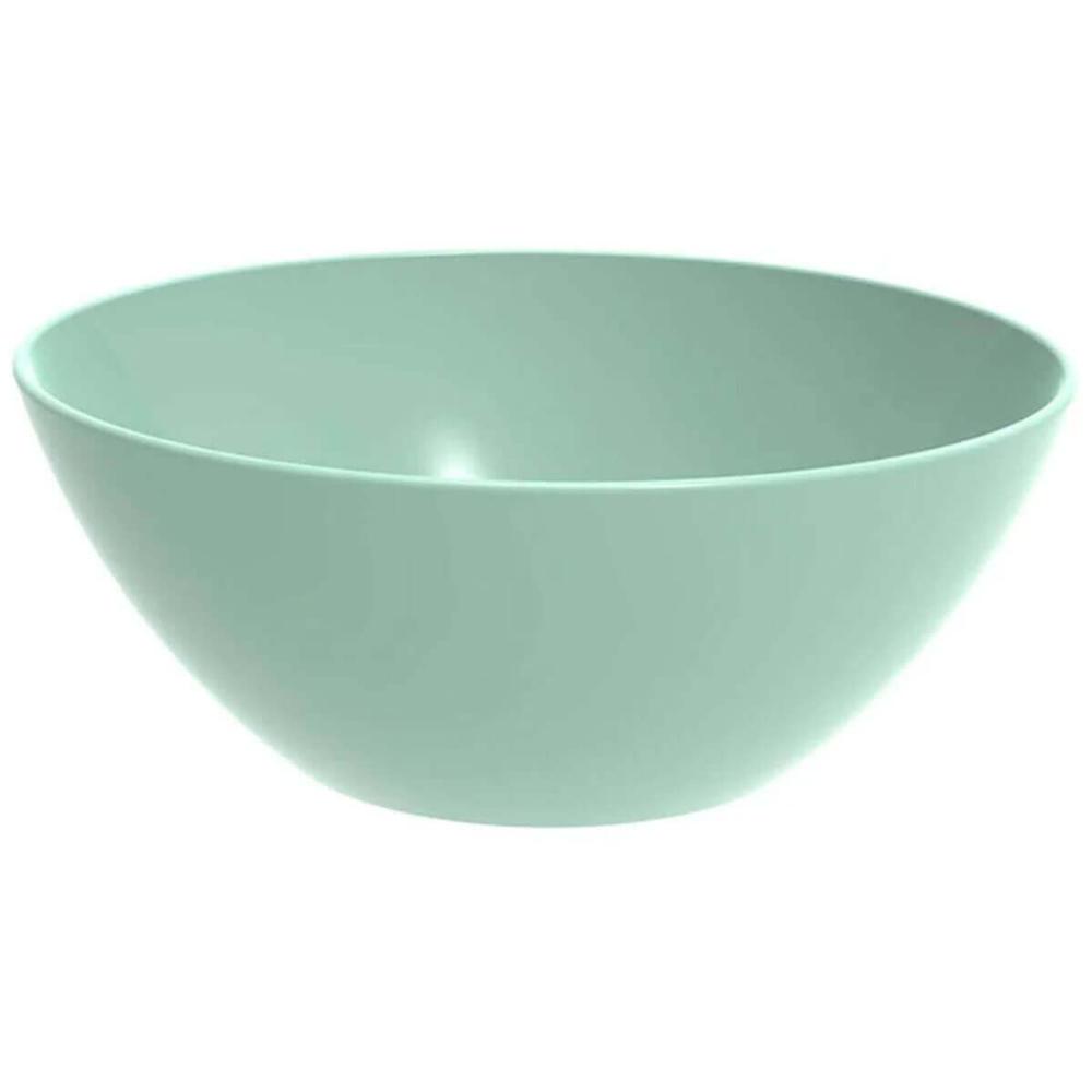 Kit 24 Tigelas Redondas 2,3L Travessa Verde Menta Servir Salada Sobremesa Crippa