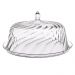 Kit 3 Porta Bolos Tortas Doces 25cm Transparente Glassy com Cúpula Crippa Hotel Padaria