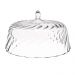 Kit 3 Porta Bolos Tortas Doces 25cm Transparente Glassy com Cúpula Crippa Hotel Padaria