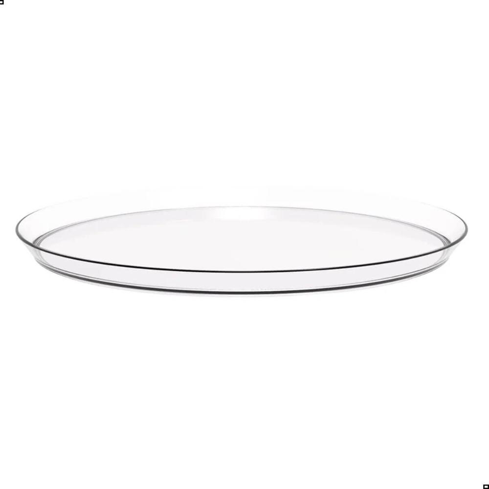 Kit 3 Porta Bolos Tortas Doces 25cm Transparente Glassy com Cúpula Crippa Hotel Padaria