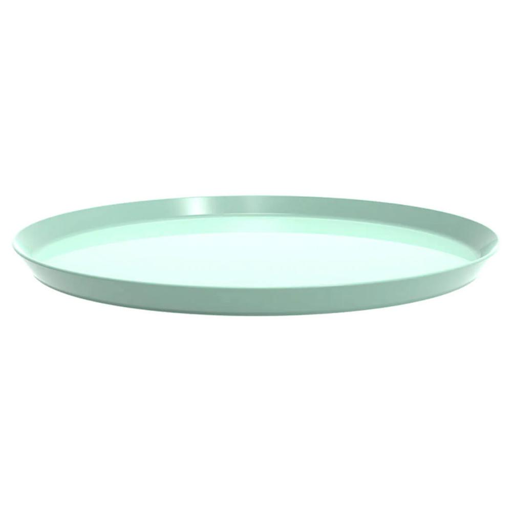 Kit 48 Bandejas Redondas Salgados Doces 28cm Verde Menta Servir Bar Restaurante Bubble Crippa