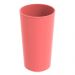 Kit 48 Copos de Plástico Altos 500ml Refeitório Escola Crippa Rosa Goiaba