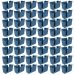 Kit 48 Suportes Porta Guardanapos de Mesa Trio Crippa Azul Lanchonete Restaurante