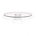 Kit 8 Bases Porta Bolos Tortas Doces 30cm com Pé Transparente Glassy Crippa