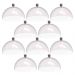 Kit 8 Cúpulas de Plástico 25cm para Doces Bolos Tortas Amêndoa Padaria Hotel Crippa