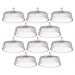 Kit 8 Cúpulas para Bolo de Plástico 30cm Transparente Tortas Doces Confeitaria Hotel Crippa