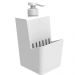 Lixeira Basculante 9 Litros e Porta Detergente Líquido Branco Crippa 500ml Smart