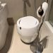 Lixeira Basculante 9L Branca e Porta Sabonete Barra Stone Lunar Crippa