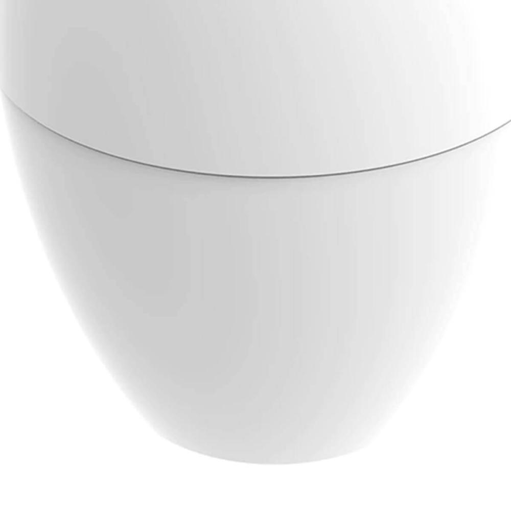 Lixeira Basculante 9L Branca e Porta Sabonete Barra Stone Lunar Crippa