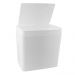 Lixeira Retangular Crippa Com Aro Interno 5l Branco
