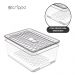 Organizador de Geladeira com Grade 2,3L Transparente Pequeno Frutas Legumes Crippa
