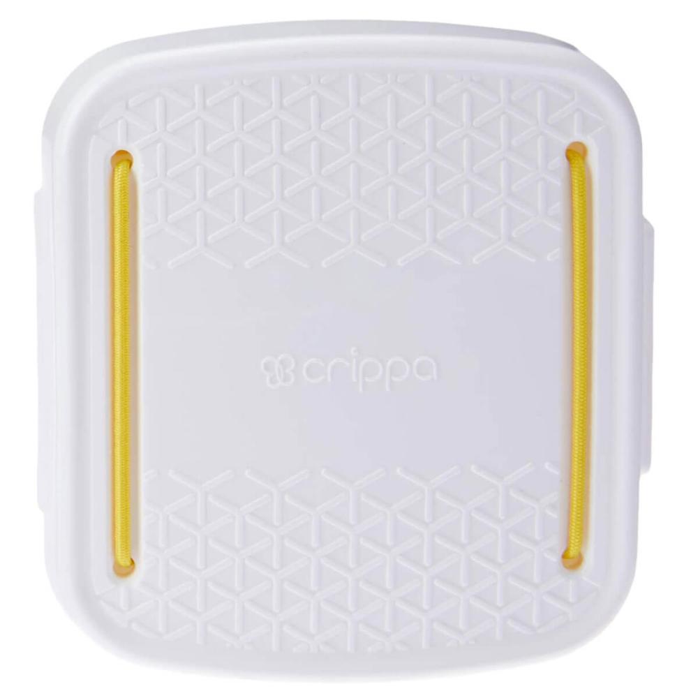 Porta Cotonetes Portátil Branco para Viagem Acessórios com Elástico Interno Crippa