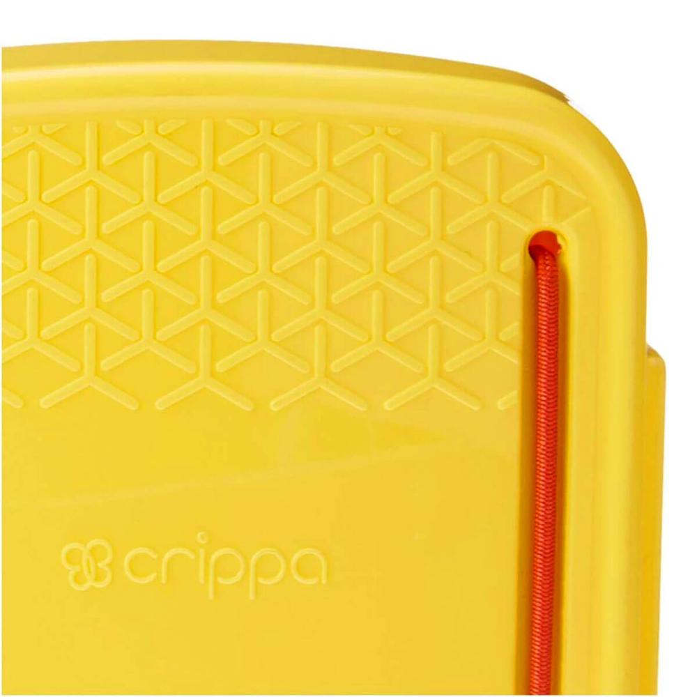 Porta Cotonetes Portátil Para Viagem Acessórios com Elástico Interno Amarelo Crippa