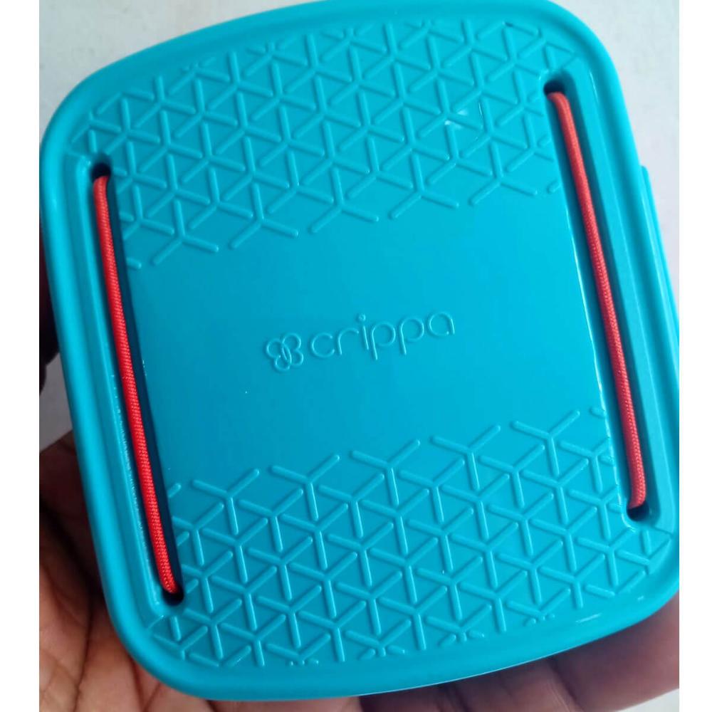 Porta Cotonetes Portátil Para Viagem Acessórios com Elástico Interno Azul Crippa