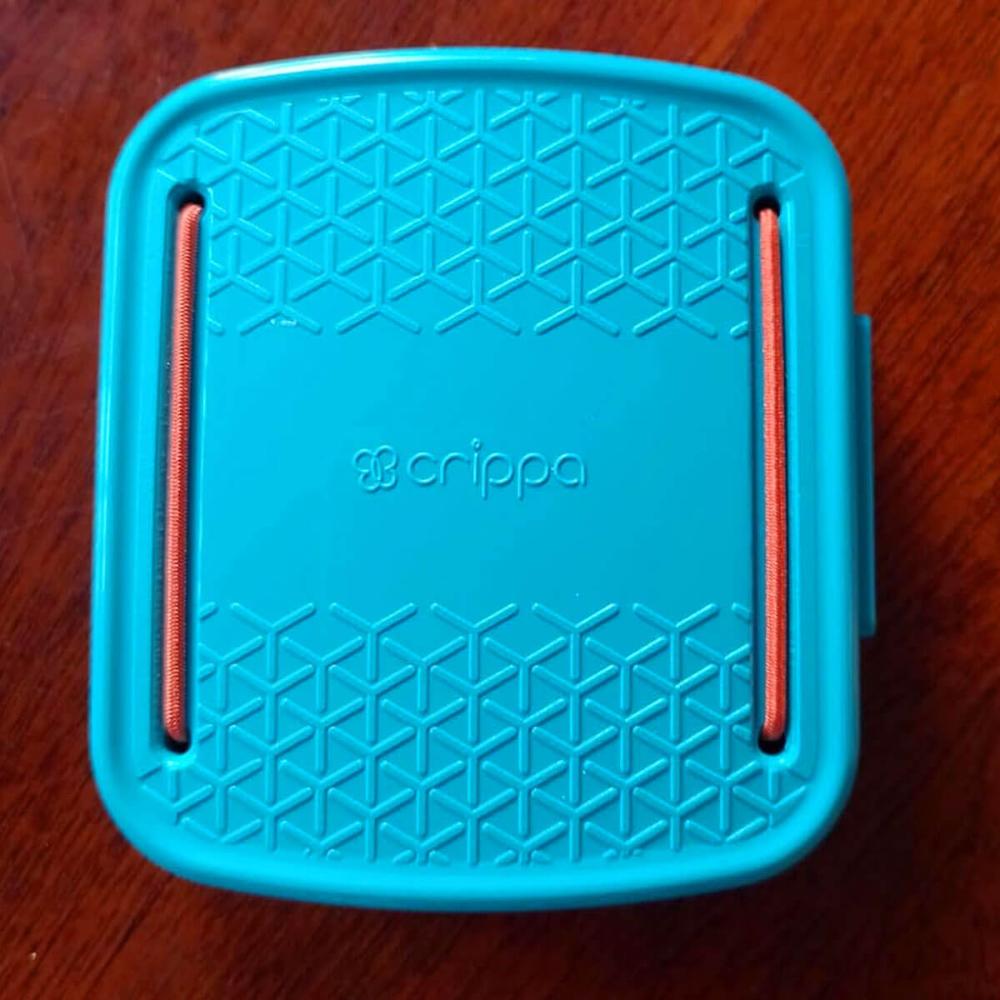 Porta Cotonetes Portátil Para Viagem Acessórios com Elástico Interno Azul Crippa