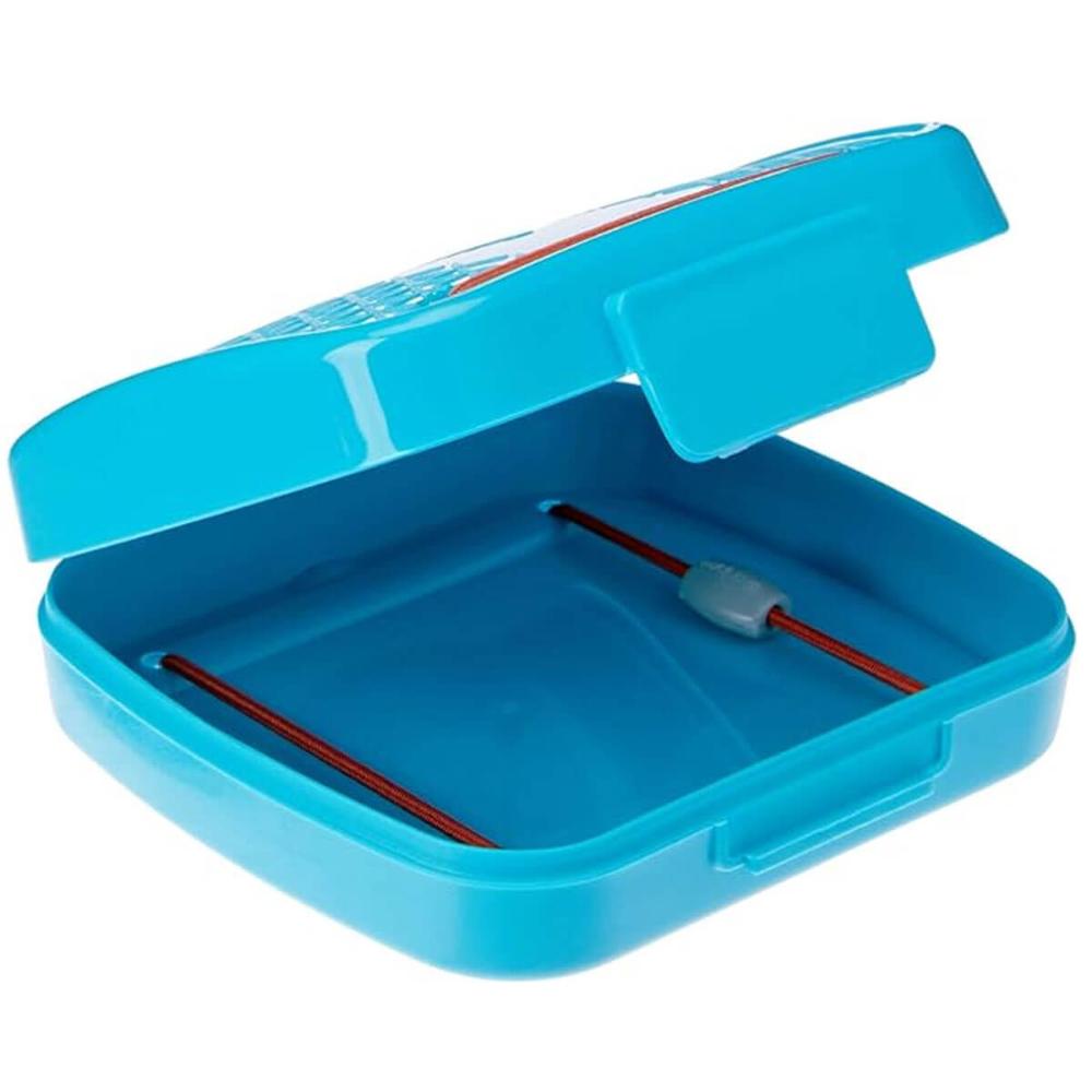 Porta Cotonetes Portátil Para Viagem Acessórios com Elástico Interno Azul Crippa