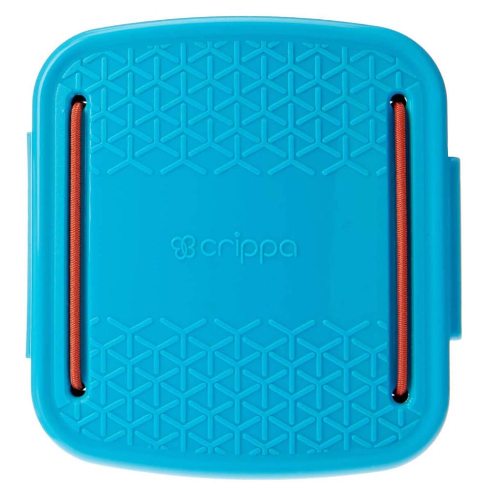 Porta Cotonetes Portátil Para Viagem Acessórios com Elástico Interno Azul Crippa