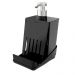 Porta Detergente Preto com Suporte para Esponja Smart S Crippa Dispenser para Pia Cozinha